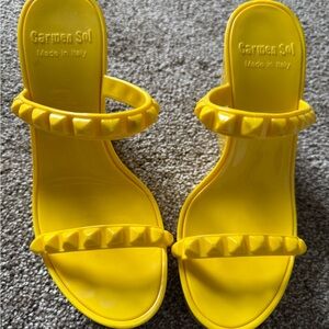 Carmen Sol Yellow Tonino Wedge Women's Sandals
